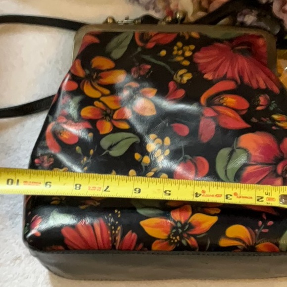 PATRICIA NASH ALL LEATHER FLORAL SATCHEL BAG NWT - Picture 5 of 7